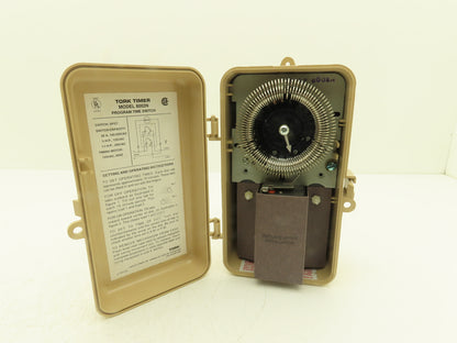Tork 8002N 24 Hour Mechanical Dial Timer Switch DPST 20A 120V Outdoor
