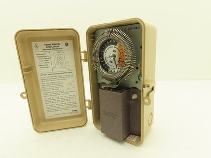 Tork 8002N 24 Hour Mechanical Dial Timer Switch DPST 20A 120V Outdoor