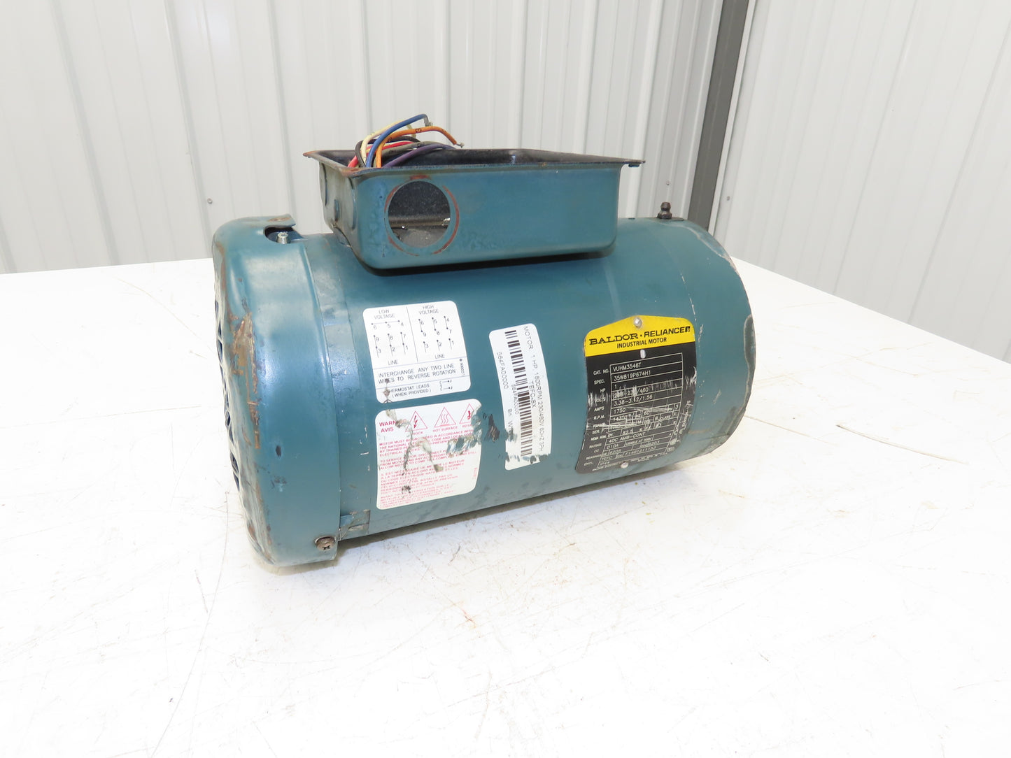 Baldor-Reliance VUHM3546T AC Motor 1Hp 1750RPM 208-230/460V 143TC TEFC