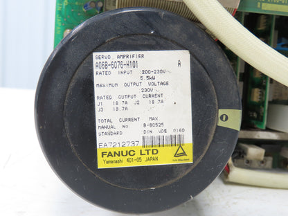 Fanuc A06B-6076-H101 Electronic Servo Drive Amplifier 5.5kW 230V Ser A