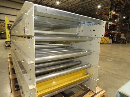 Hytrol 30" Gravity Roller Conveyor 1.9" Roller 27"BF 5-Sections 48' 4"L w/Legs