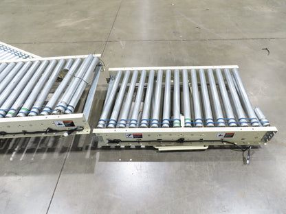 Hytrol 30" Gravity Roller Conveyor 1.9" Roller 27"BF 5-Sections 48' 4"L w/Legs