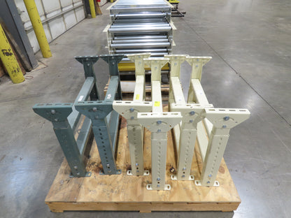 Hytrol 30" Gravity Roller Conveyor 1.9" Roller 27"BF 5-Sections 48' 4"L w/Legs