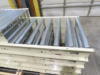 Hytrol 30" Gravity Roller Conveyor 1.9" Roller 27"BF 5-Sections 48' 4"L w/Legs