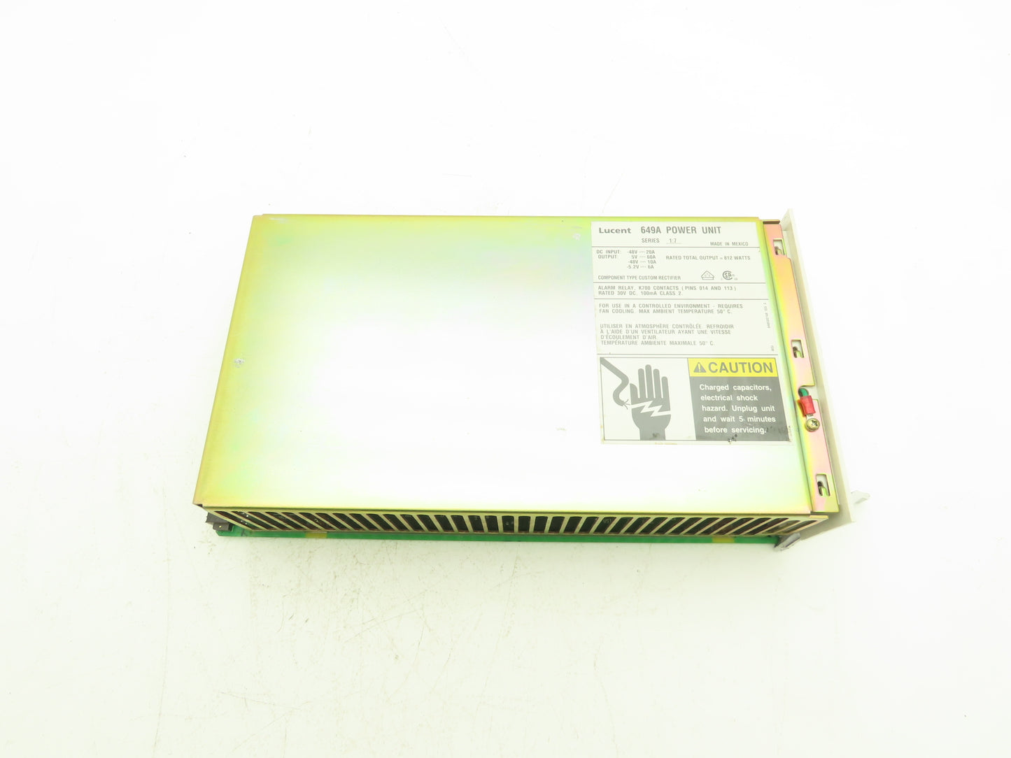 Lucent 649A Power Unit 48VDC Input/812 Watts DC Output Series 1:7 Broken Corner