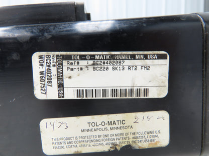 TOL-O-MATIC BC220 SK13 RT2 FM2 Pneumatic Band Cylinder 2" Bore 13" Stroke