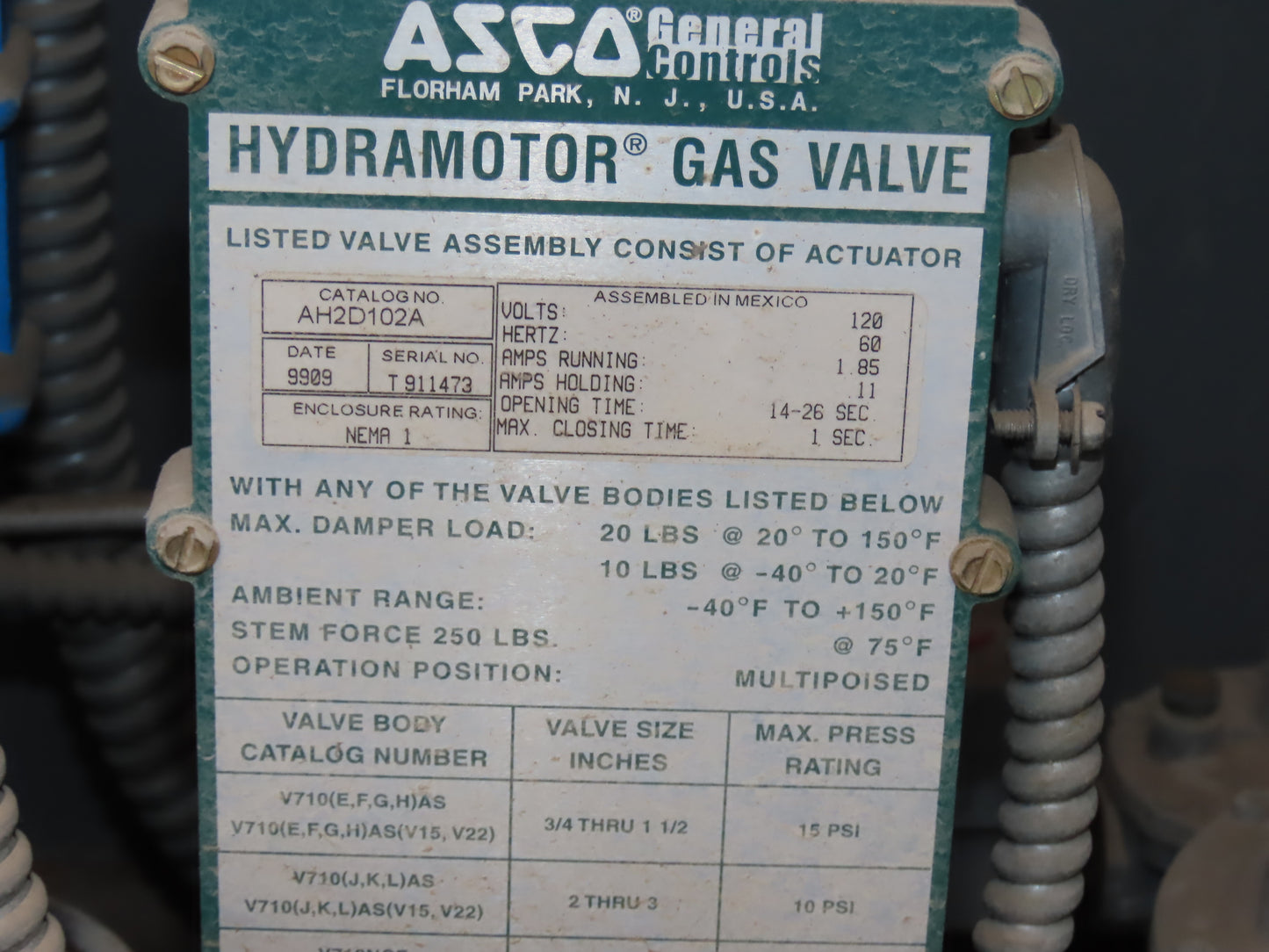 ICE OSD-130HTR LP Gas Fired Air Makeup Heater Unit 2100MBH 30000CFM 20Hp 460V