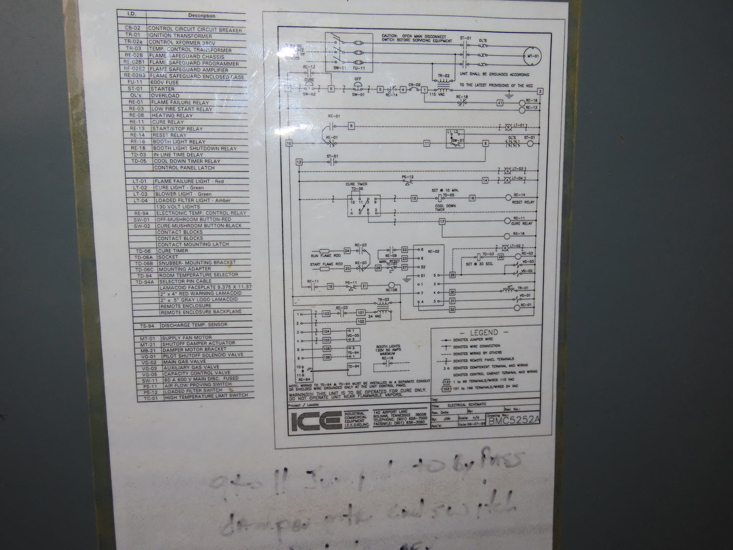 ICE OSD-130HTR LP Gas Fired Air Makeup Heater Unit 2100MBH 30000CFM 20Hp 460V