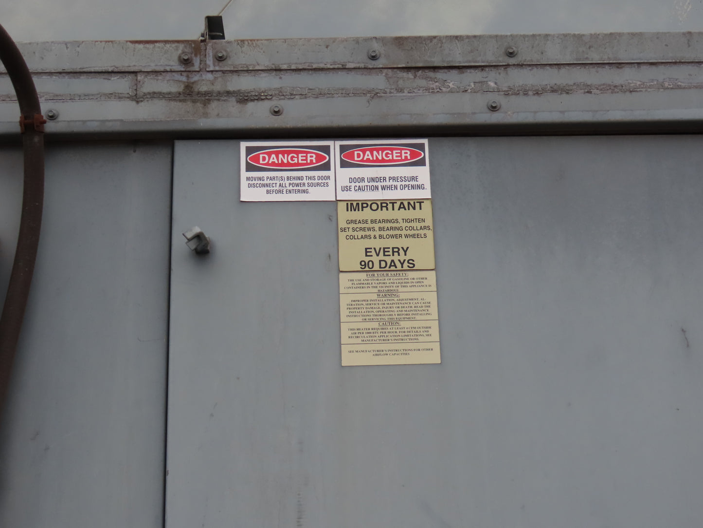 ICE OSD-130HTR LP Gas Fired Air Makeup Heater Unit 2100MBH 30000CFM 20Hp 460V