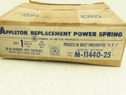 Appleton M11440-25 Reelite Power Spring Replacement for Cord Reel 1"Width