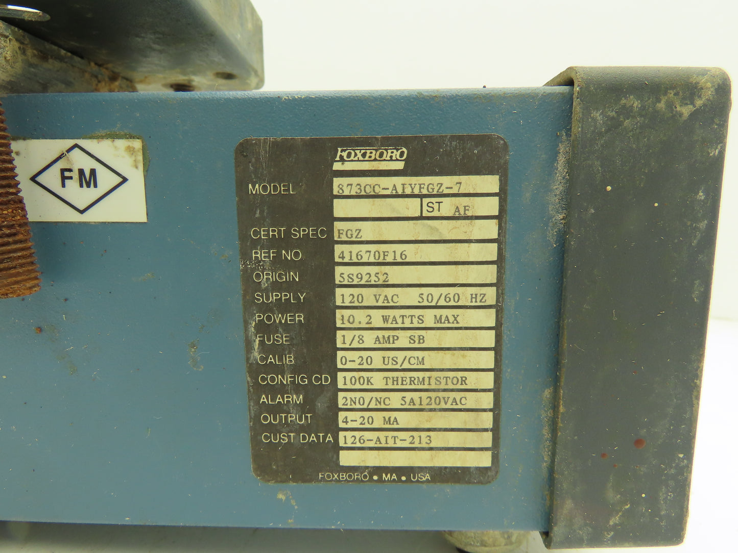 Foxboro 41670F16 Electrochemical Contacting Conductivity Analyzer 873CC-AIYFGZ