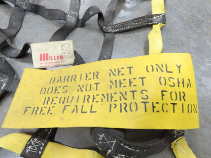 Miller 10'x 9' Nylon Cargo Net 1" Webbing w/Safety Snap Hooks