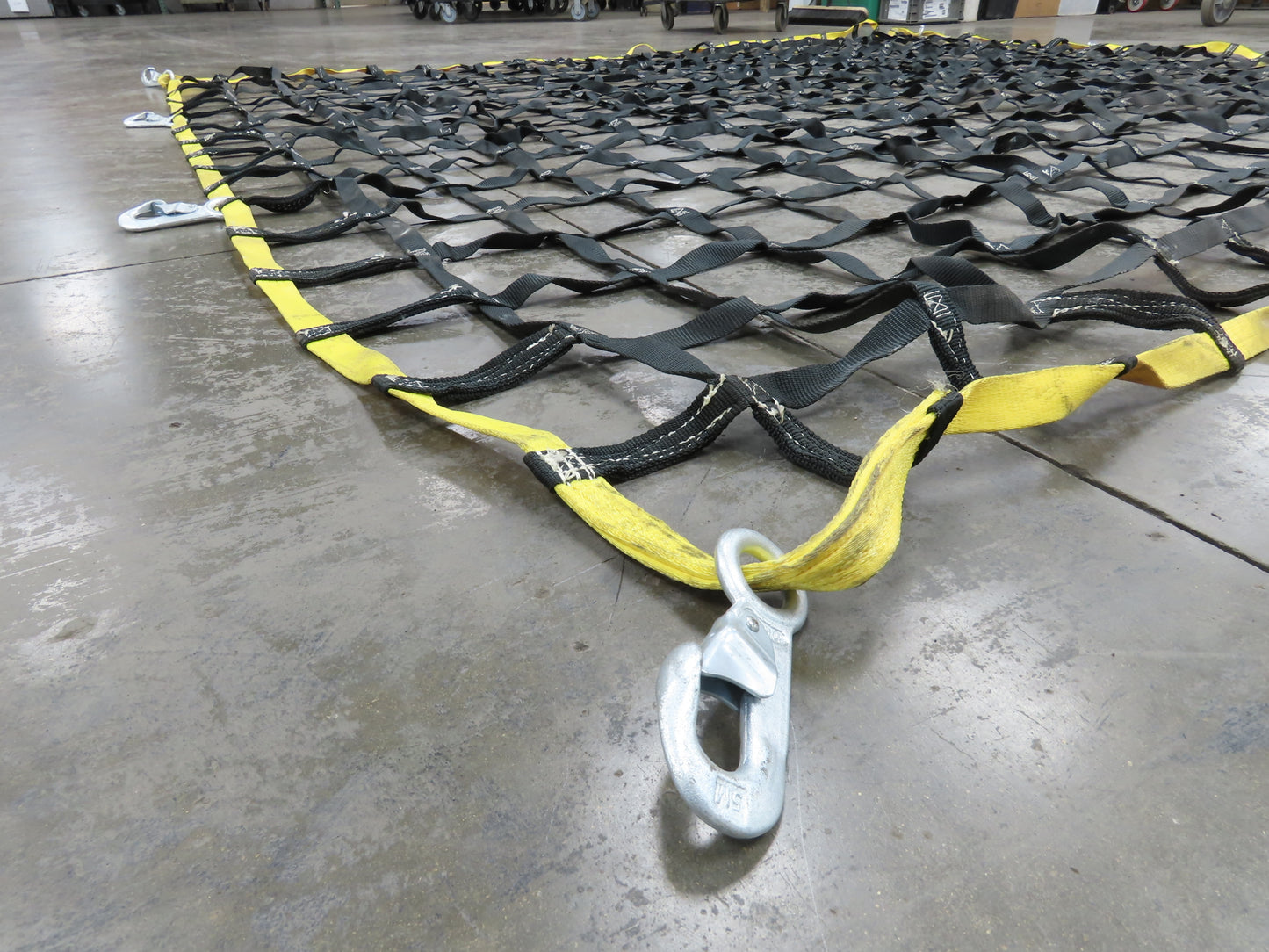 Miller 10'x 9' Nylon Cargo Net 1" Webbing w/Safety Snap Hooks