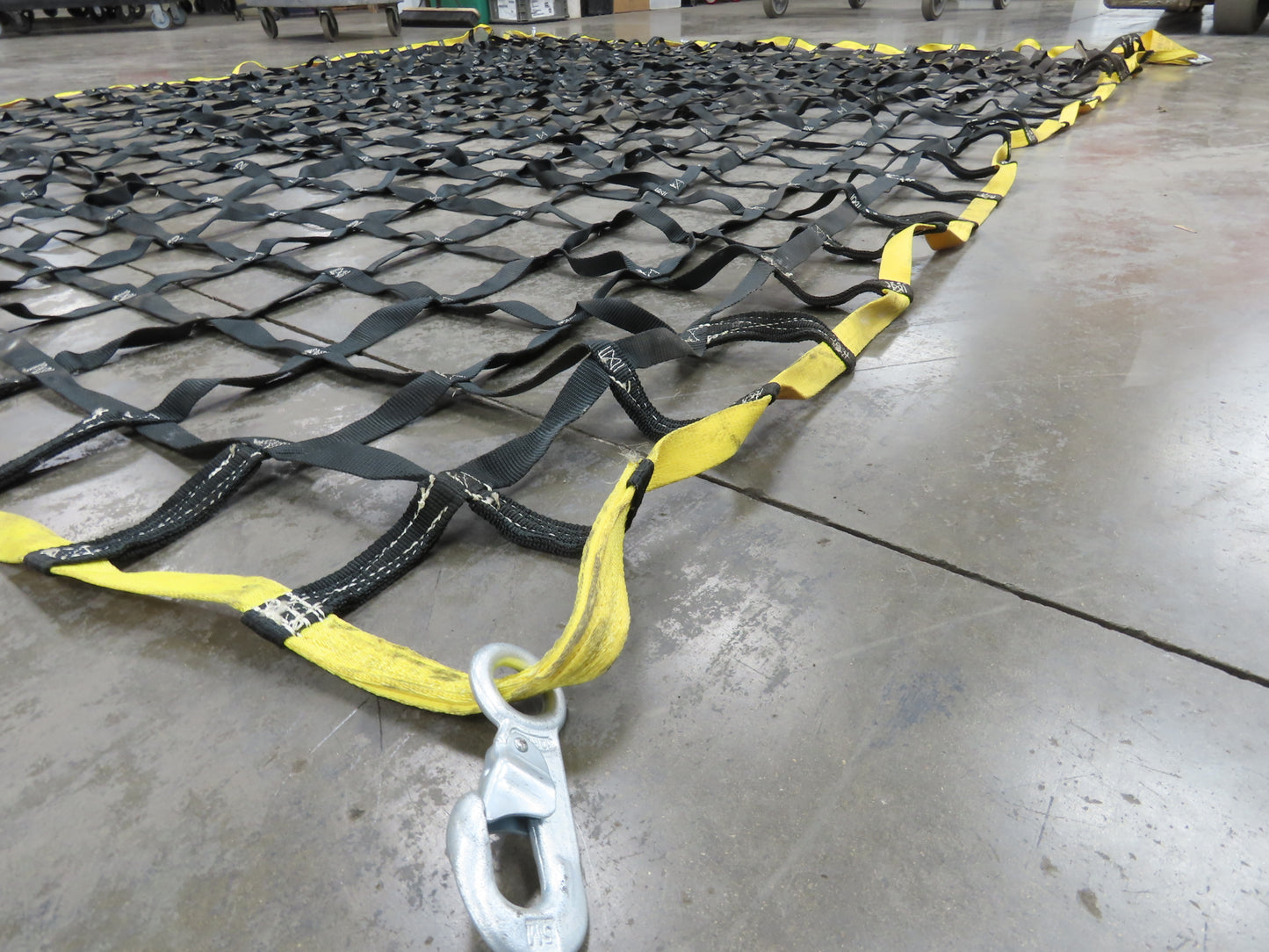 Miller 10'x 9' Nylon Cargo Net 1" Webbing w/Safety Snap Hooks