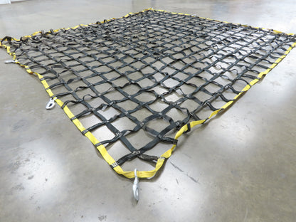 Miller 10'x 9' Nylon Cargo Net 1" Webbing w/Safety Snap Hooks