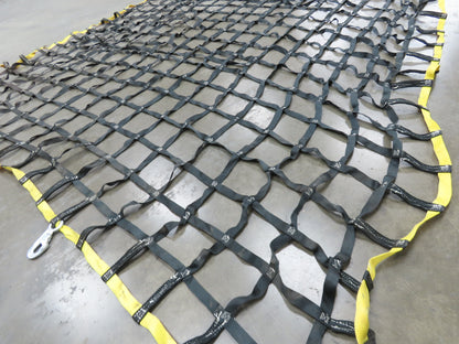 Miller 10'x 9' Nylon Cargo Net 1" Webbing w/Safety Snap Hooks