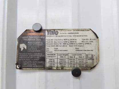 Curtis 1243C-4376 Forklift DC Motor Controller 24-36V Off ESC030FAN36TE094 *Read