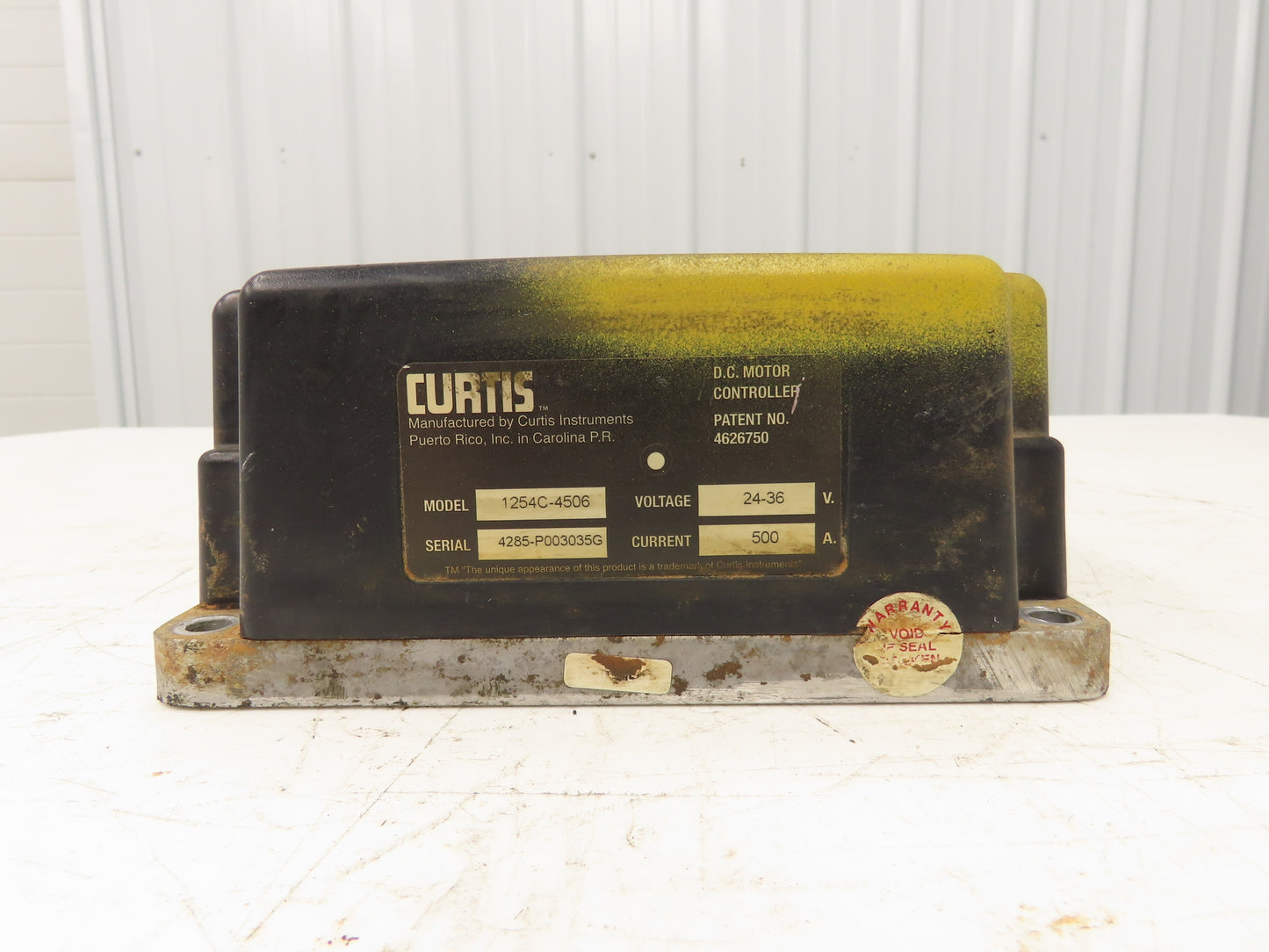 Curtis 1254C-4506 Forklift DC Motor Speed Controller 24-36V Off ESC030FAN36TE094