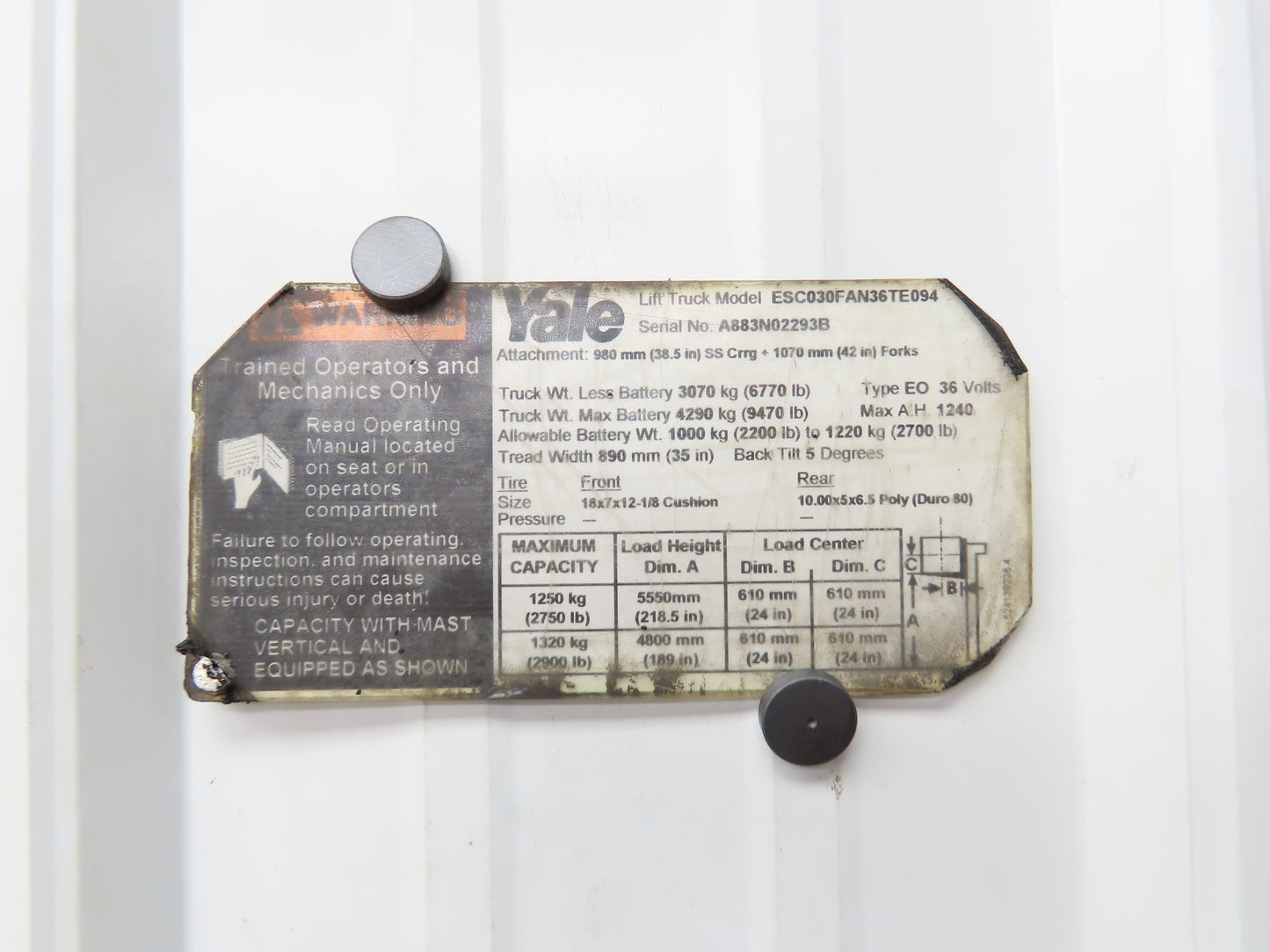 Curtis 1310-5301 Forklift DC Motor Speed Controller 24-36V Off ESC030FAN36TE094