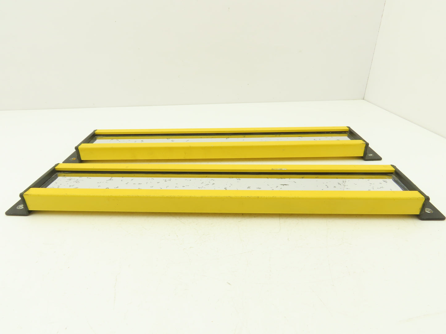 Sti Optoflex Mirror Safety Light Curtain 18 x 2" Glass Lot of 2