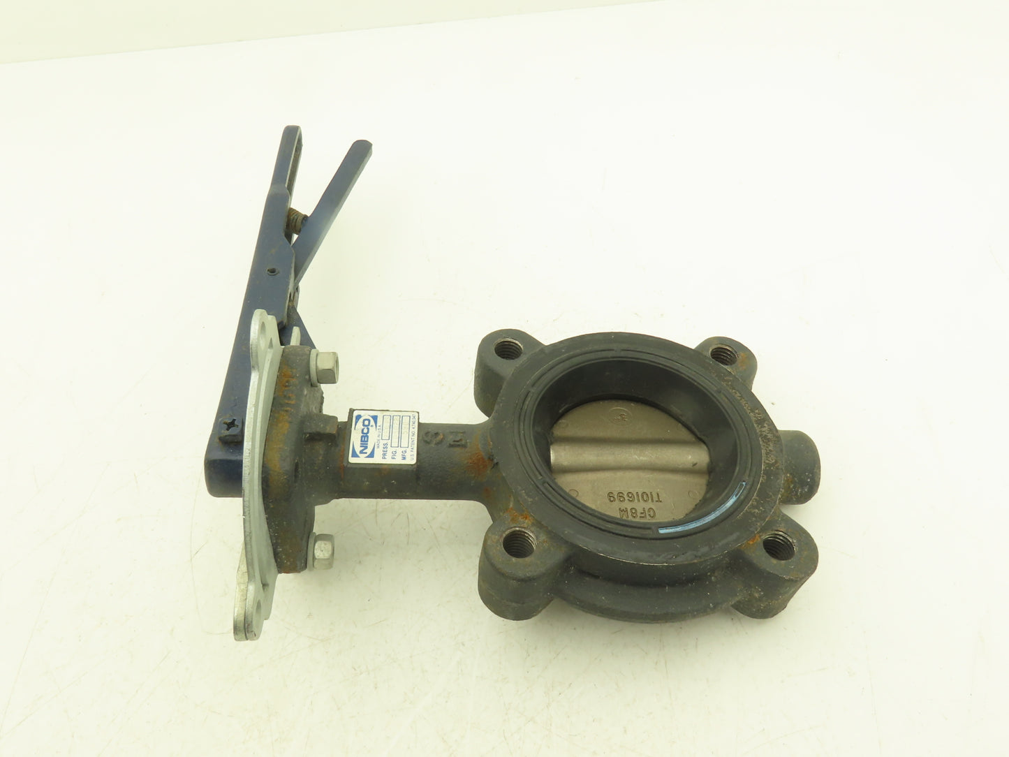 Nibco LD3022 3" Lug Butterfly Valve DN80 CF8M Stainless Disc 250psi w/Handle