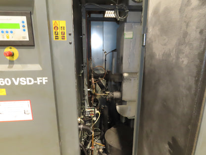 Atlas Copco GA160VSD-FF 215Hp Rotary Screw Air Compressor 1076CFM 460v Air Dryer