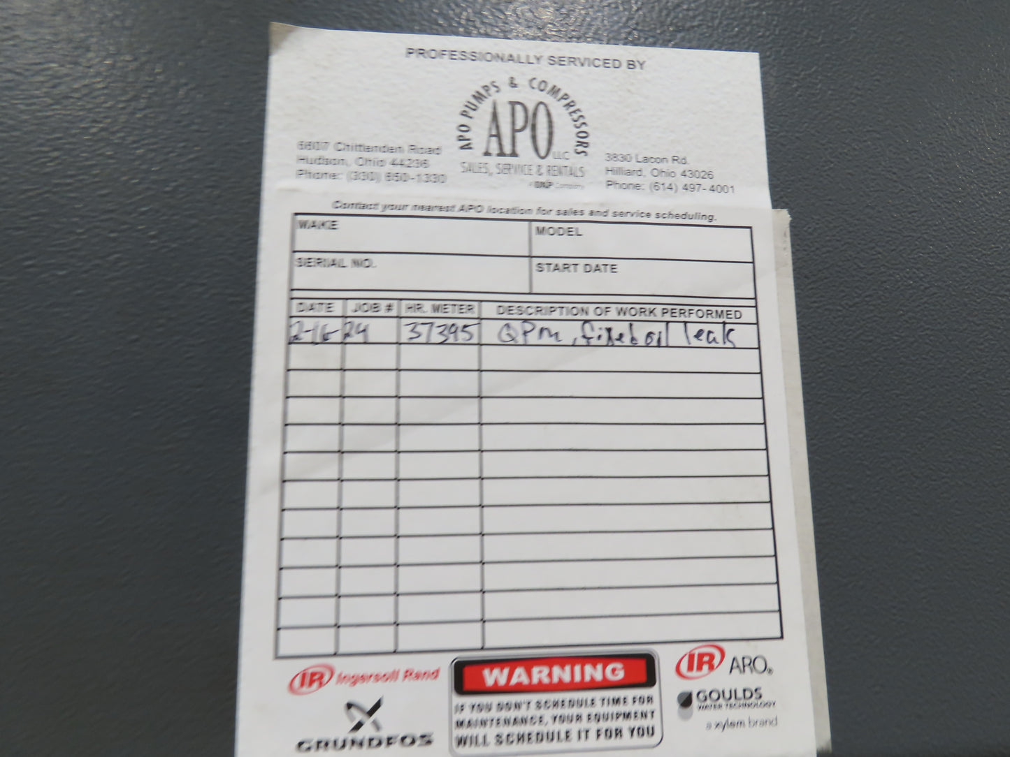 Atlas Copco GA160VSD-FF 215Hp Rotary Screw Air Compressor 1076CFM 460v Air Dryer