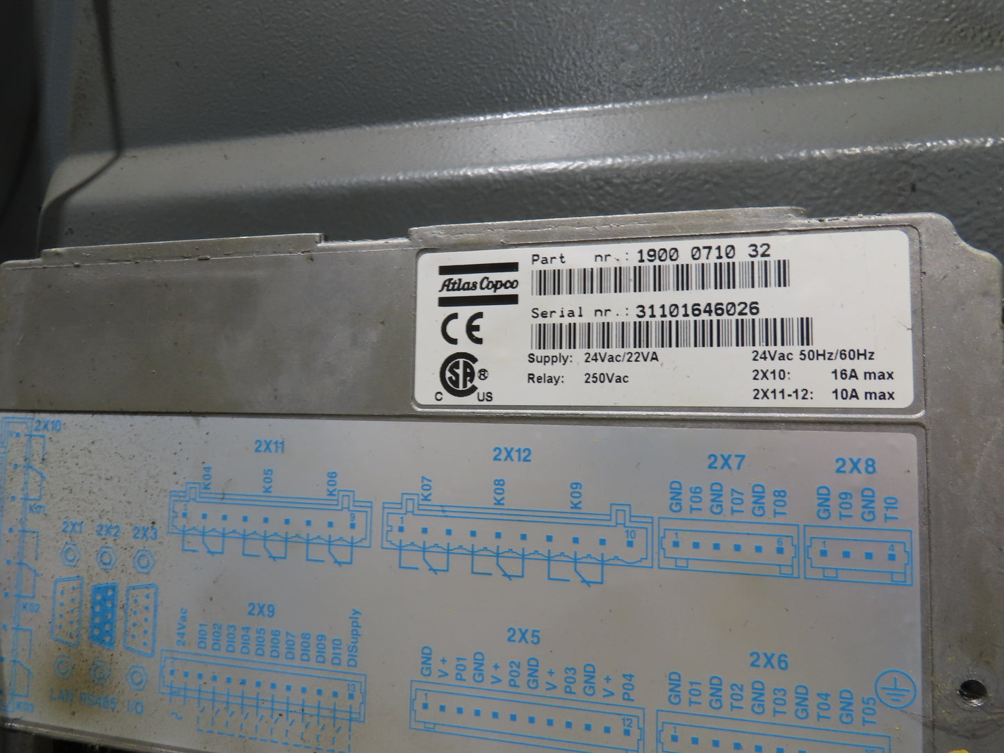 Atlas Copco GA160VSD-FF 215Hp Rotary Screw Air Compressor 1076CFM 460v Air Dryer