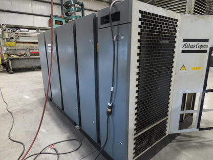 Atlas Copco GA160VSD-FF 215Hp Rotary Screw Air Compressor 1076CFM 460v Air Dryer