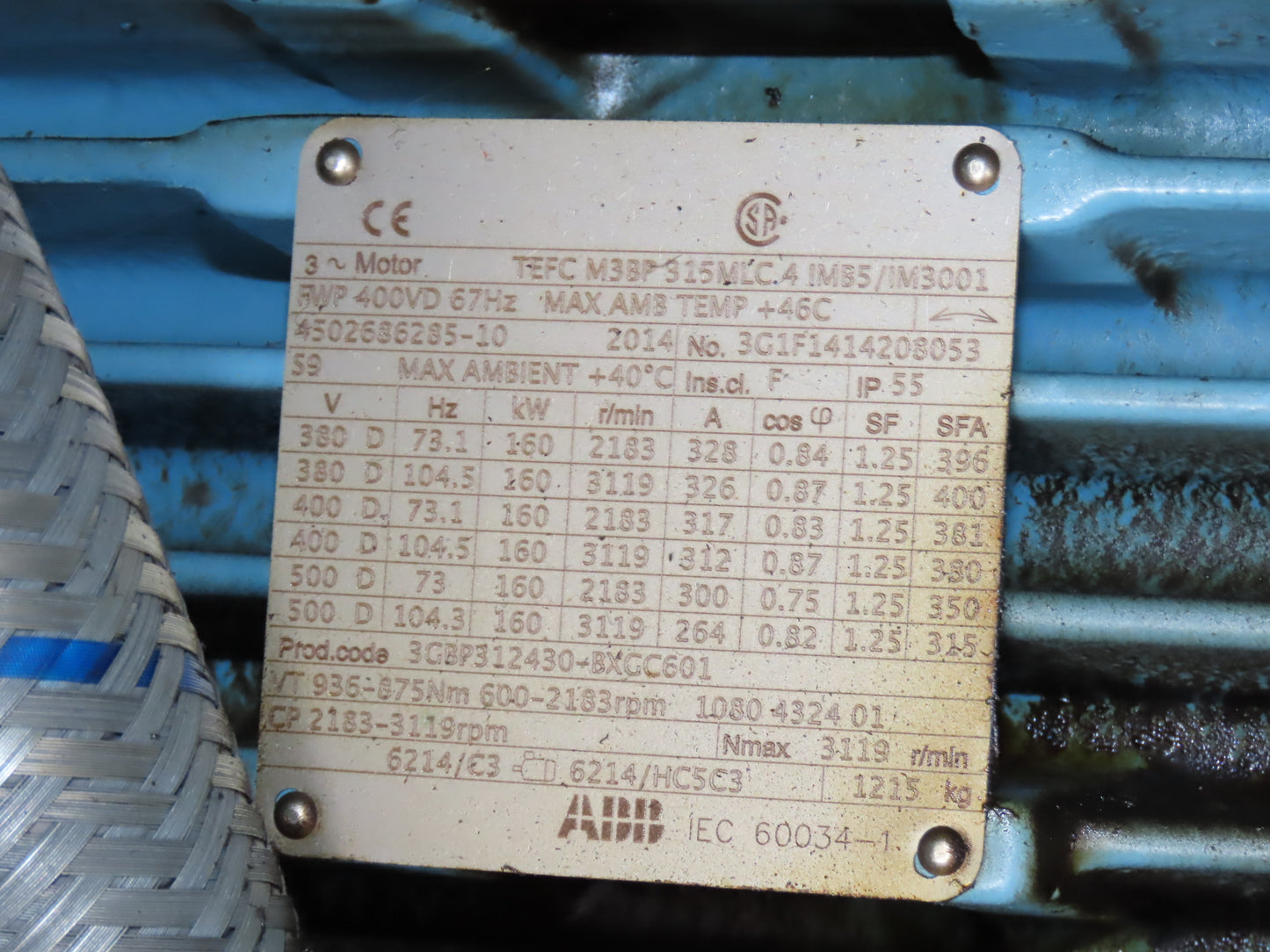 Atlas Copco GA160VSD-FF 215Hp Rotary Screw Air Compressor 1076CFM 460v Air Dryer