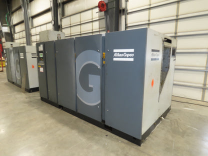 Atlas Copco GA160VSD-FF 215Hp Rotary Screw Air Compressor 1076CFM 460v Air Dryer
