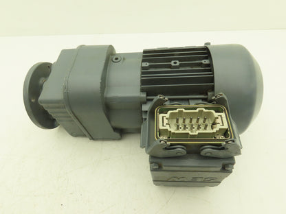 Sew Eurodrive RF17DT71D4/ASB1 Inline Gearmotor 86rpm .37kw 277/480V 3PH 20:1