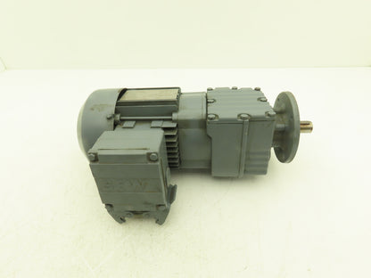 Sew Eurodrive RF17DT71D4/ASB1 Inline Gearmotor 86rpm .37kw 277/480V 3PH 20:1
