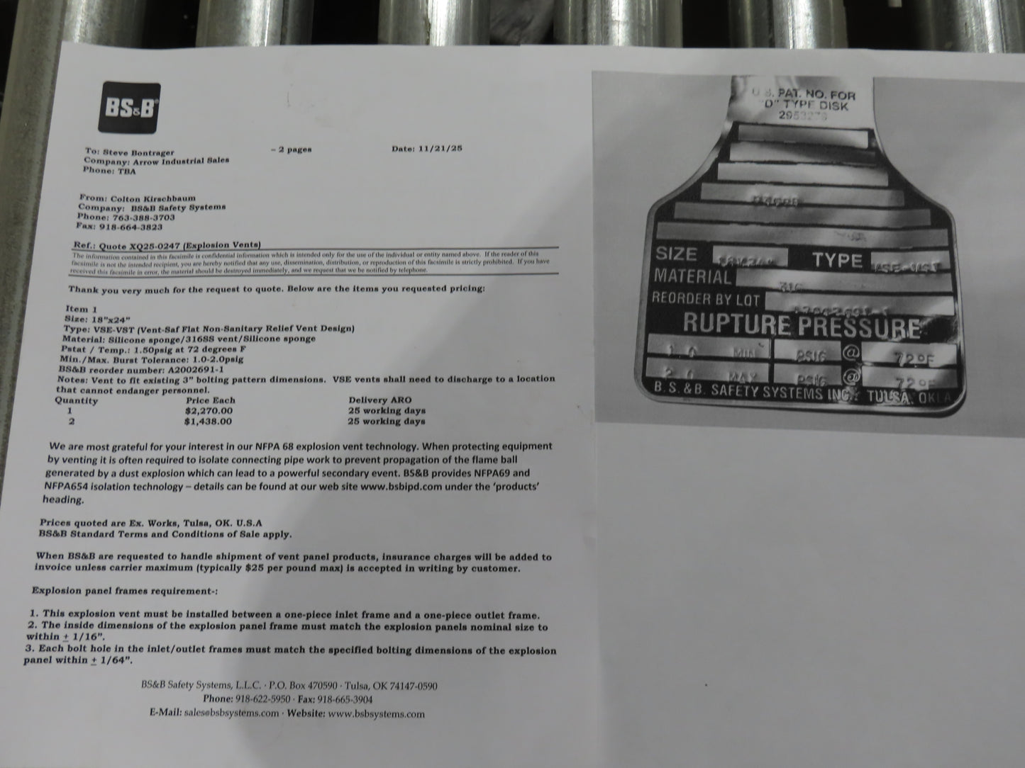 Micro Air 6 Cartridge Dust Collector Cincinnati 7.5Hp 230/460V 3PH Blower