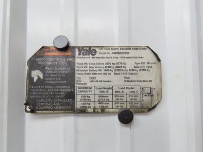 Yale 5800167-09 Forklift Hydraulic Traction Pump Motor 36V Off ESC030FAN36TE094