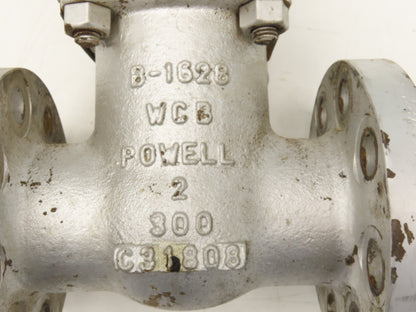 Powell Valves 2.00 3003  2" Gate Valve Class 300 Flanged WCB Steel Rising Stem