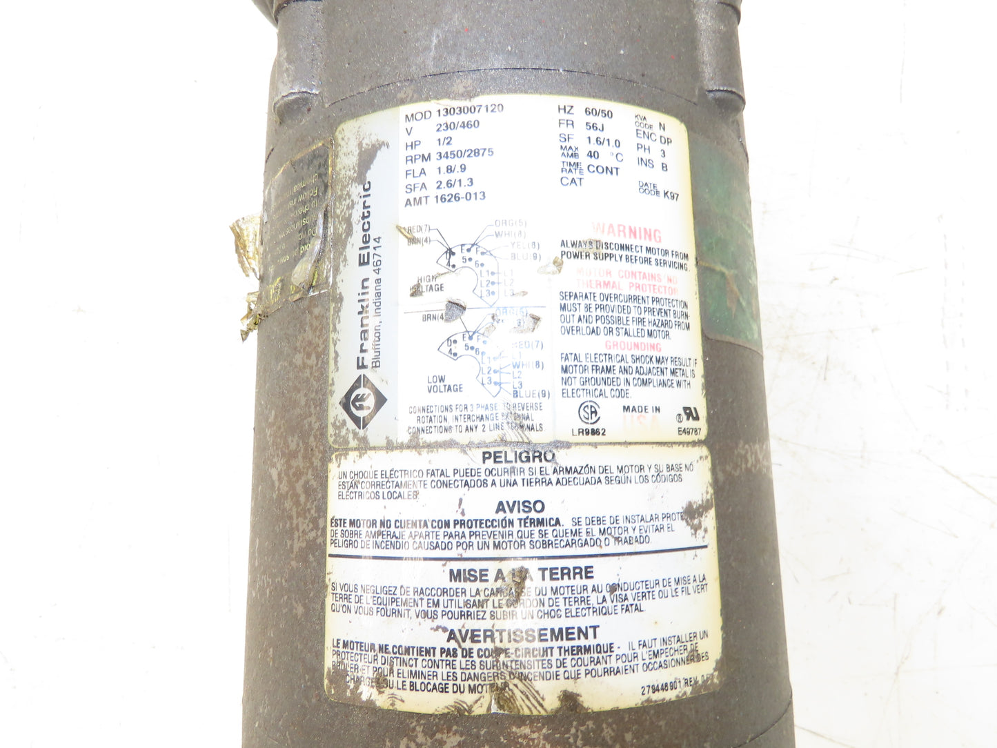 AMT/Franklin Electric 4894-95 Centrigugal Pump 43GPM 230/460V 3Ph