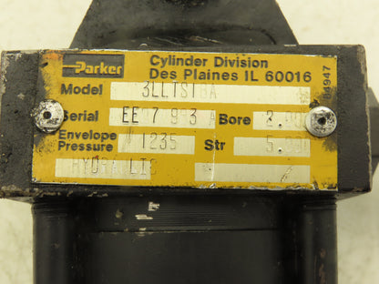 Parker BB3LLTS18A Hydraulic Cylinder 2"Bore 5"Stroke 1235psi Clevis Mount