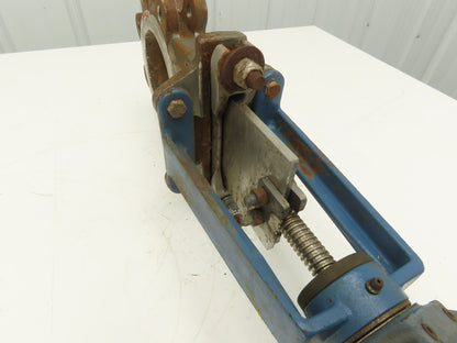 DeZurik KGLM 4" Stainless Lug Knife Gate Valve Rising Stem Metal Seat 304SS