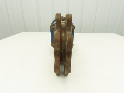 DeZurik KGLM 4" Stainless Lug Knife Gate Valve Rising Stem Metal Seat 304SS