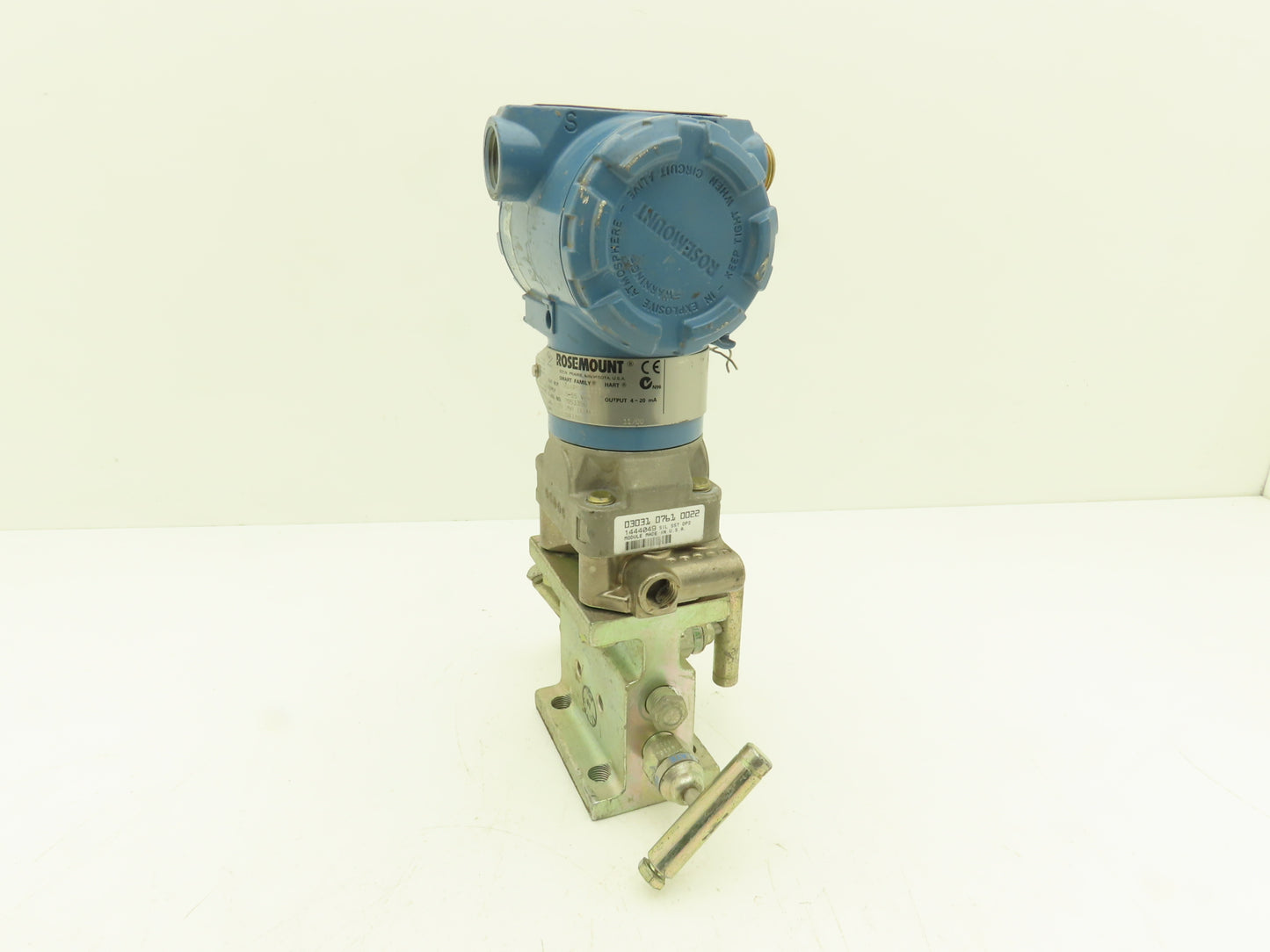 Rosemount 3051CD2A22A1AB4  Pressure Transmitter 0-250" H20 3626 PSI 10-55VDC