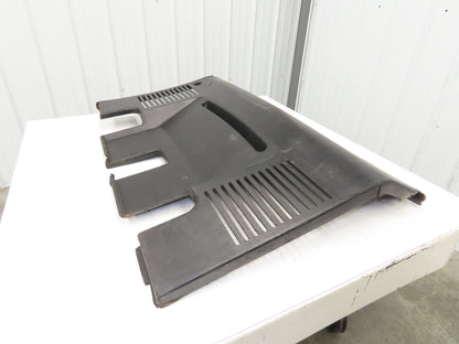 Yale Hood Plastic Cover Removed From ESC030FAN36TE094 Stand On Forklift