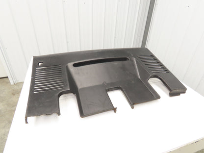 Yale Hood Plastic Cover Removed From ESC030FAN36TE094 Stand On Forklift
