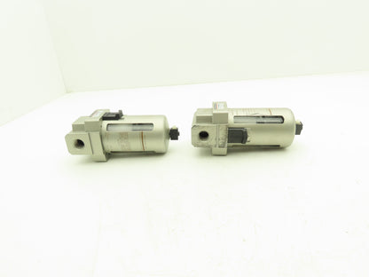 SMC AF4000 Pneumatic Air Filter 1.0MPa 145PSI Max 3/8" NPT Lot of 2