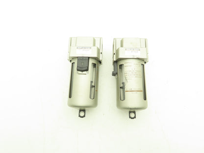 SMC AF4000 Pneumatic Air Filter 1.0MPa 145PSI Max 3/8" NPT Lot of 2