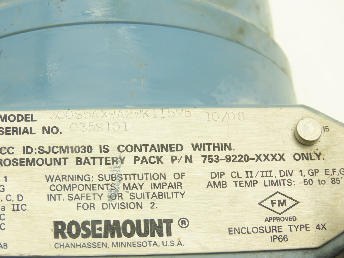 Rosemount 3051S2CG4A2A11X5AWA2WK1I5M5 Pressure Transmitter 0-300psi 10-30VDC