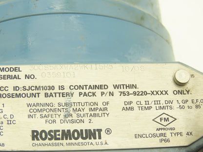 Rosemount 3051S2CG4A2A11X5AWA2WK1I5M5 Pressure Transmitter 0-300psi 10-30VDC