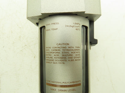 SMC AF4000-04-XJ Pneumatic Air Filter 1.0MPa 145PSI Max 1/2" NPT Lot of 3