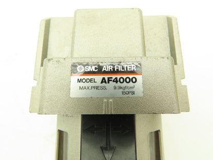 SMC AF4000-06-XJ Pneumatic Air Filter 1.0MPa 145PSI Max 3/4" NPT Lot of 2