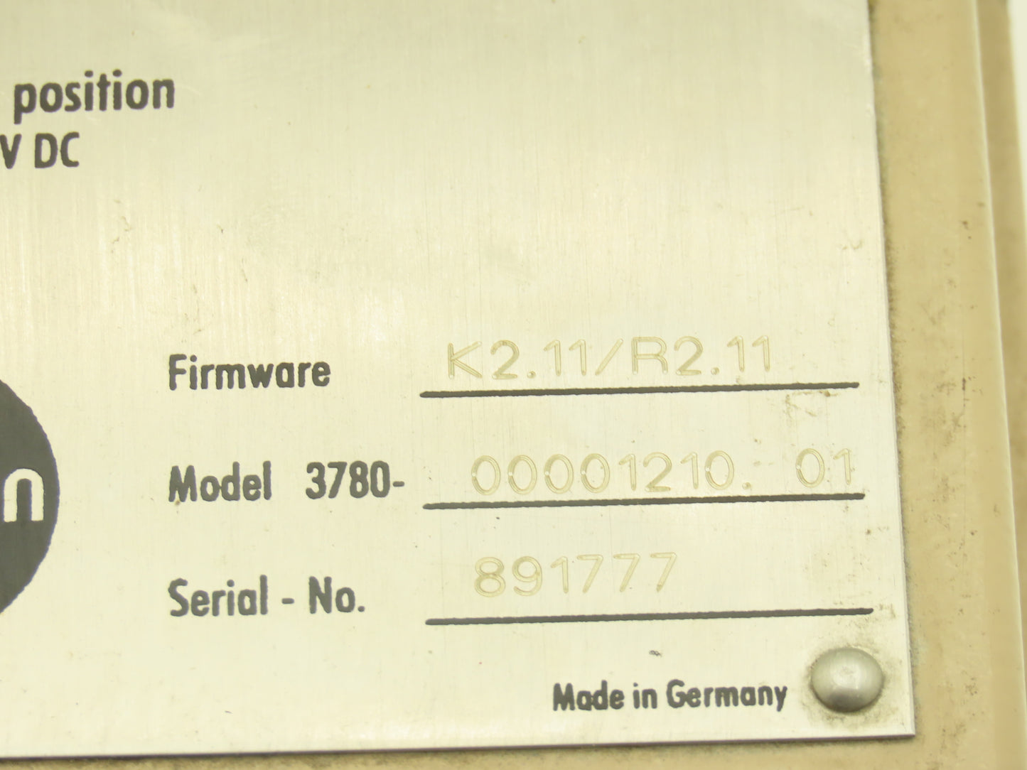 Samson 3780 HART Pneumatic Valve Positioner Fault Indicator K2.11/R2.11